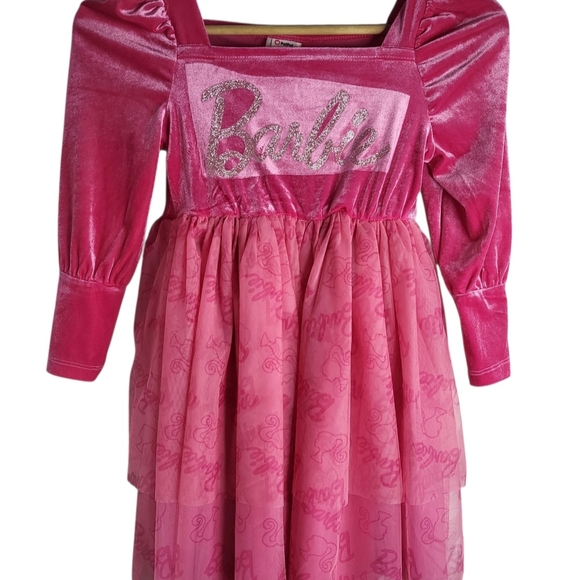 Pink Barbie Dress with Glitter Logo - Picture 1 of 5